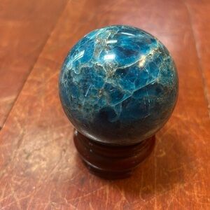 Blue Apatite Crystal Ball